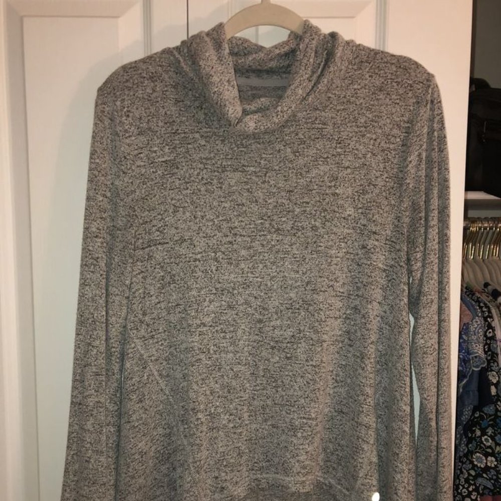 Womens Grey Athletic Turtleneck